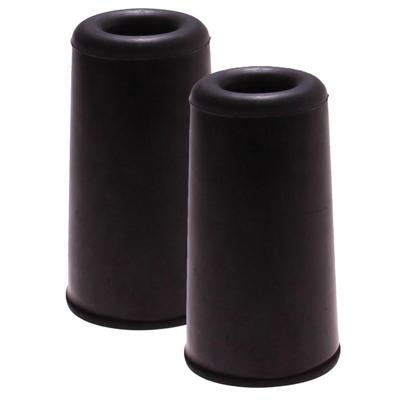 Benson Deurbuffers / deurstoppers - 2x - zwart - rubber - 75 x 40 mm - deurstop
