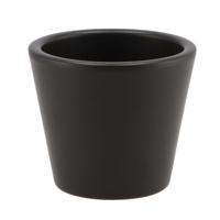 DK Design bloempot/plantenpot - Vinci - zwart mat - voor kamerplant - D10 x H12 cm   - - thumbnail