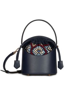 ETRO sac seau Saturno en cuir - Bleu