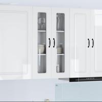 Keukenkast Kalmar Hoogglans wit 60 x 31 x 100 cm Bewerkt hout