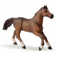 Plasticspeelgoed figuur bruin Arabieren paard 15,5 cm - thumbnail