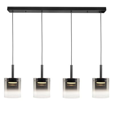 Hanglamp Salerno smoke 4 lichts