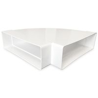 Horizontale bocht 90° - 204x60mm Horizontale bocht 90° - 204x60mm