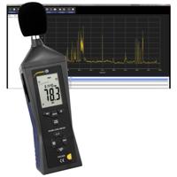 PCE Instruments Decibelmeter Datalogger 30 - 80 dB 31.5 Hz - 8 kHz USB