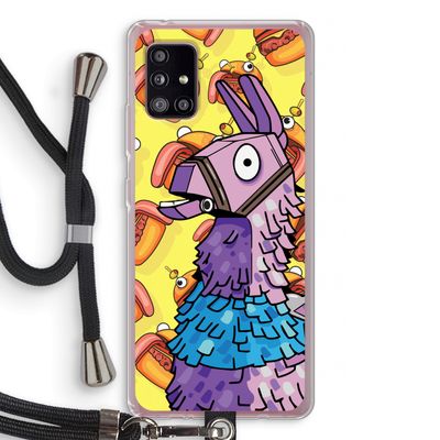 Loot Burger: Samsung Galaxy A51 5G Transparant Hoesje met koord