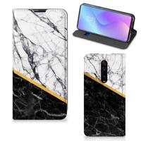 Xiaomi Mi 9T Pro | Standcase | Marmer Wit Zwart - Origineel Cadeau Man