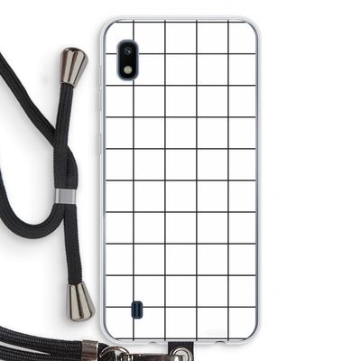 Rooster: Samsung Galaxy A10 Transparant Hoesje met koord