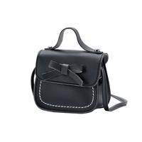 Schattig PU Kids tas munt Pouch baby portemonnee Schoudertas (zwart)