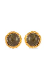 Susan Caplan Vintage boucles d'oreilles serties de pierres (années 1980)