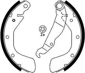 Remschoenset ATE, u.a. für Opel, Daewoo, Vauxhall, Chevrolet