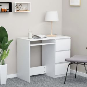 Bureau 90x45x76 cm spaanplaat wit