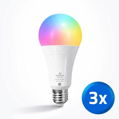Zigbee lamp RGBWW 12w e27 fitting - voordeelset van 3 Zigbee lamp RGBWW 12w e27 fitting - voordeelset van 3