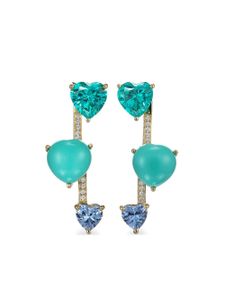 Anabela Chan boucles d'oreilles Pendulum en or 18ct - Bleu