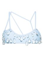 GCDS haut de bikini Sita à ornements en cristal - Bleu - thumbnail