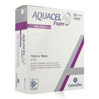 Aquacel Ag Foam Non Adhesief 10x10cm 10 - thumbnail