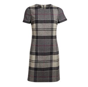 Jurk Dee Tartan grijs/rood