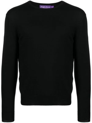 Ralph Lauren Purple Label pull léger en coton - Noir