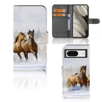 Google Pixel 8 | Telefoonhoesje | Met pasjeshouder | Paarden