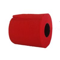 2x WC-papier toiletrol rood 140 vellen   -