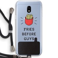 Fries before guys: Samsung Galaxy J3 (2017) Transparant Hoesje met koord