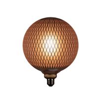Led Bulb Grid Pattern Matt Gold 200 x 280 mm 5W-2200K en E27 Fit Anna's Collection - Annas collection