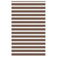 VidaXL Zebra rolgordijn 150x200 cm stofbreedte 145,9cm polyester bruin