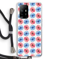 Klaproosjes: Oppo A95 5G Transparant Hoesje met koord