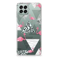 Samsung Galaxy M33 | TPU Hoesje | Flamingo Triangle