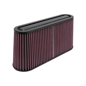 K&N universeel ovaal/conisch filter met Ovale aansluiting 159mm x 51mm, 305mm x 89mm Bodem, 279mm x RP5105