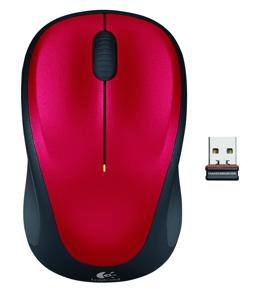 Logitech M235 Muis Radiografisch Optisch Rood/zwart 3 Toetsen 1000 dpi