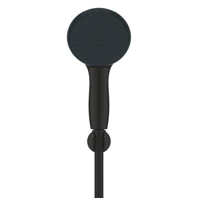 GROHE Tempesta 110 Handdoucheset - 2 straalsoorten - rond - met houder - gladde slang - 150cm - mat zwart 261642433
