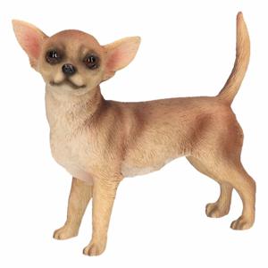 Chihuahua beeldje - staand - honden beeld - 10 cm - polystone