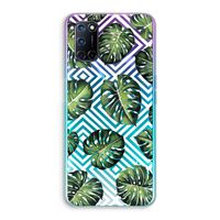 Geometrische jungle: Oppo A52 Transparant Hoesje