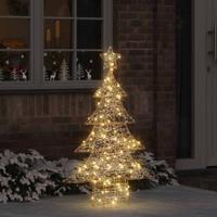 VidaXL Kerstboom met 120 led warmwit 120,5 cm pet