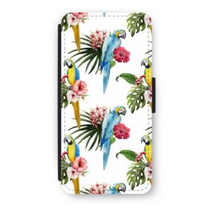 Kleurrijke papegaaien: iPhone 7 Flip Hoesje