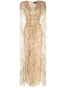 Jenny Packham cape Lotus Lady à ornements de sequins