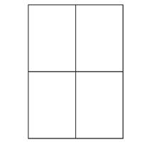 Premium A4 etiketten 105 x 148 mm wit 100 vel Sorex