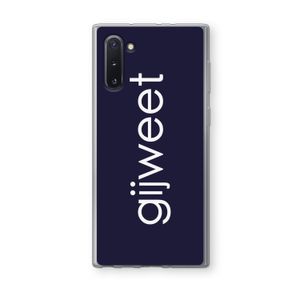 Gijweet: Samsung Galaxy Note 10 Transparant Hoesje