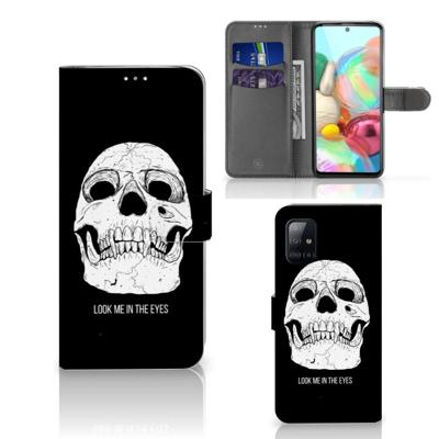 Telefoonhoesje met Naam Samsung Galaxy A71 Skull Eyes Telefoonhoesje met Naam Samsung Galaxy A71 Skull Eyes