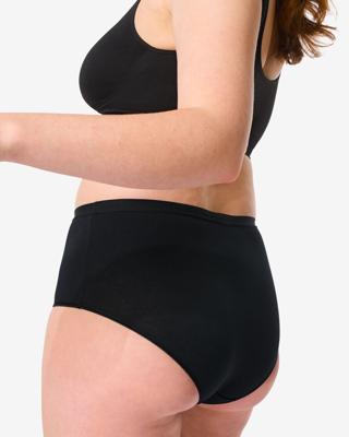 HEMA Dames tailleslip katoen - 2 stuks zwart (zwart)