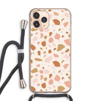Terrazzo N°18: iPhone 11 Pro Max Transparant Hoesje met koord