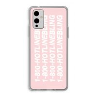 Hotline bling pink: OnePlus 9 Transparant Hoesje