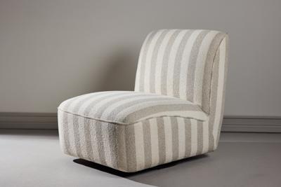 Nohr Fauteuil 'Kavitha' Bouclé, kleur Wit/Beige