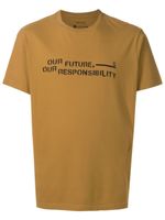 Osklen t-shirt en coton à slogan imprimé - Marron