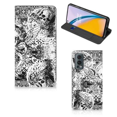 Mobiel BookCase OnePlus Nord 2 5G Skulls Angel