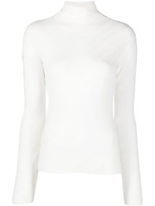 Emporio Armani pull à motif de chevrons - Blanc