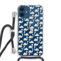 Zwanen: iPhone 12 mini Transparant Hoesje met koord