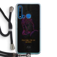 Praying For My Haters: Huawei P20 Lite (2019) Transparant Hoesje met koord