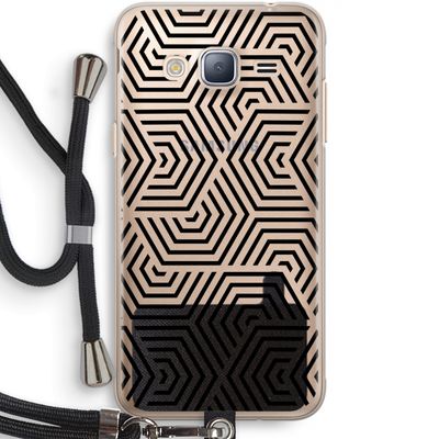 Magic pattern: Samsung Galaxy J3 (2016) Transparant Hoesje met koord