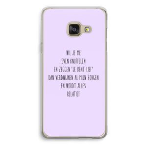 Relatief: Samsung Galaxy A3 (2016) Transparant Hoesje